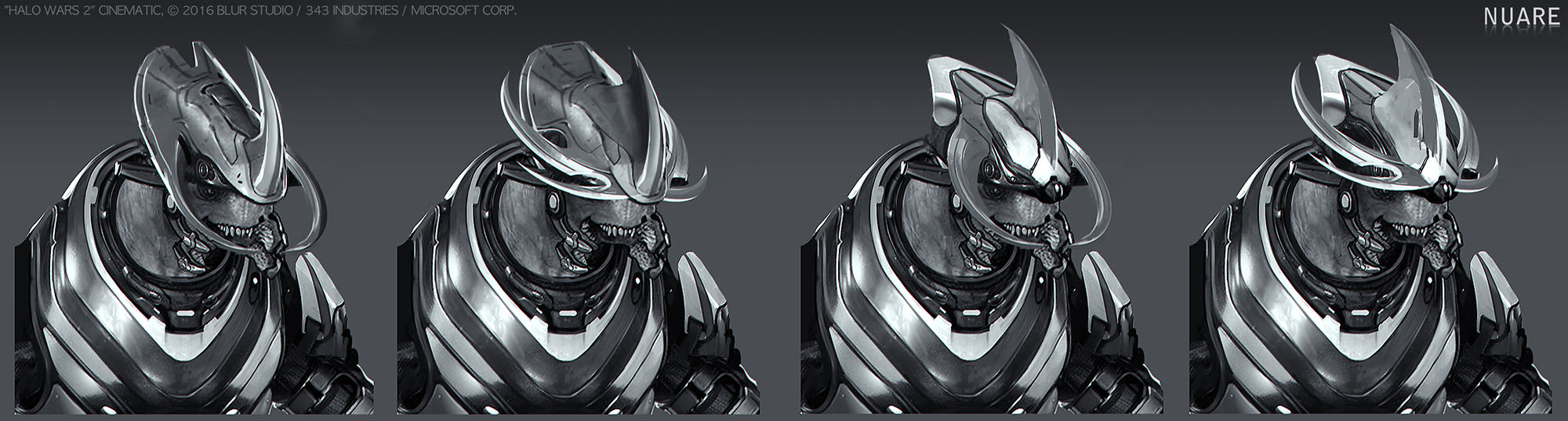 Halo Wars 2 — Cinematic: 04 helmets designs