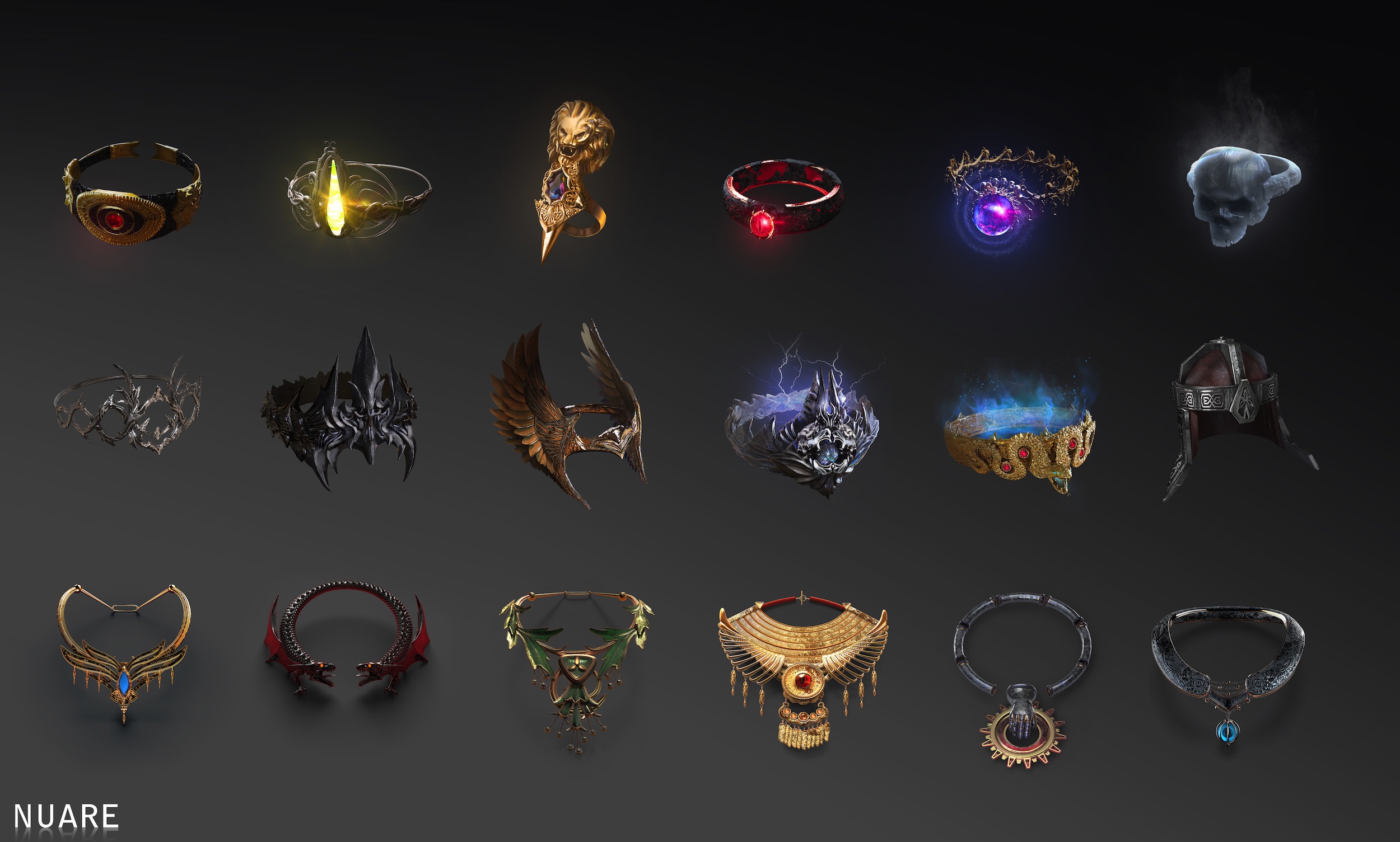 Legendary: Game of Heroes (Props): Rings 2500x1505