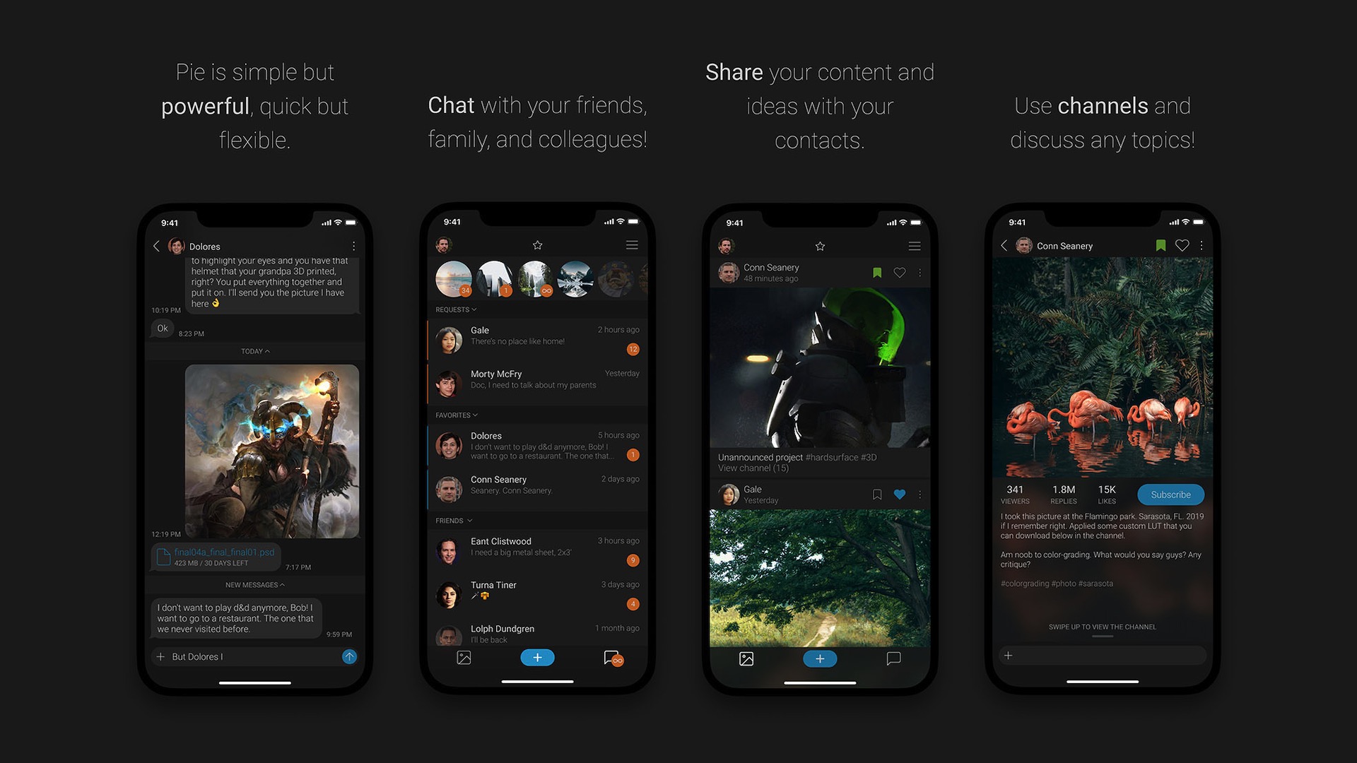 Pie Messenger: pie screenshots