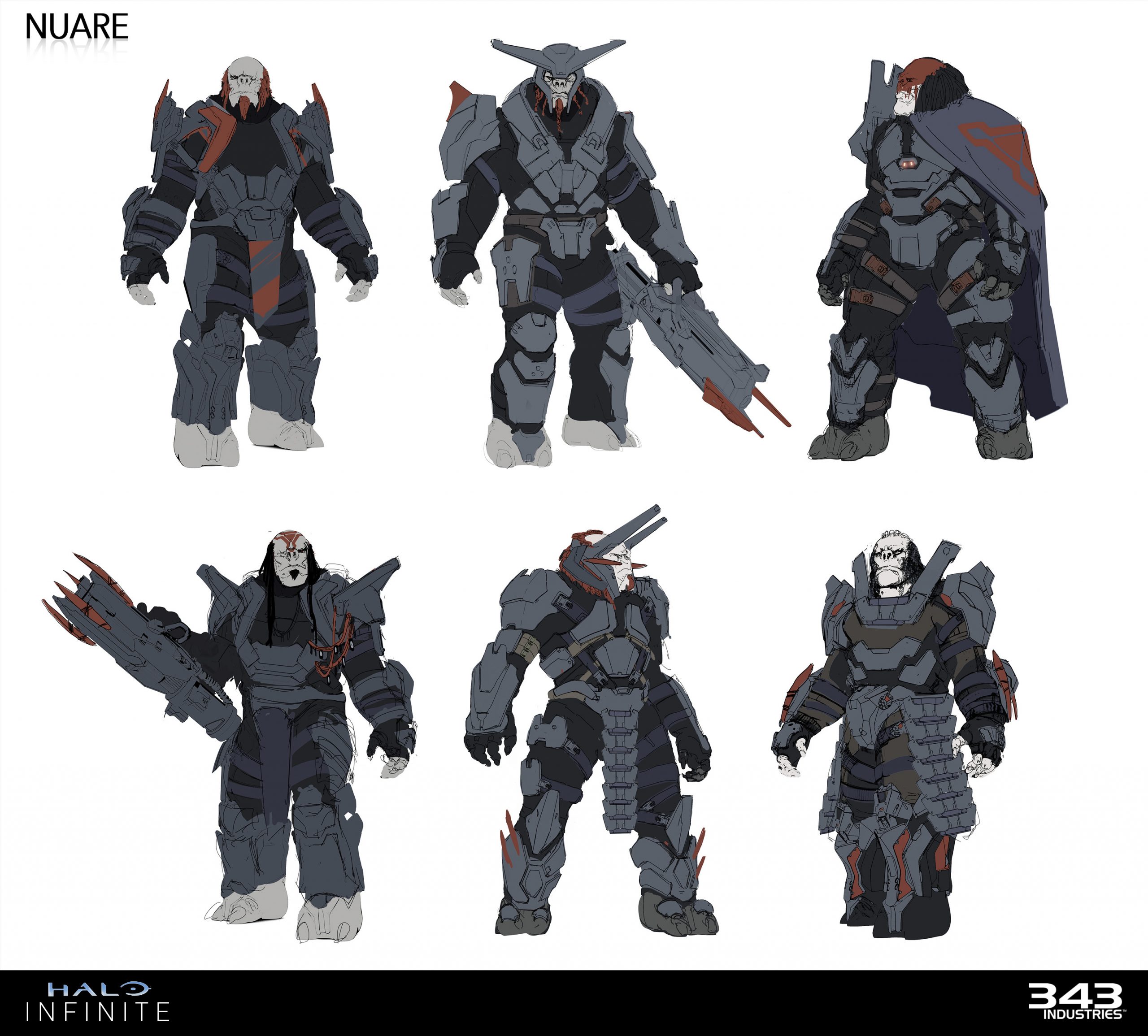 Halo Infinite: Antigonus War Chief sketches logo