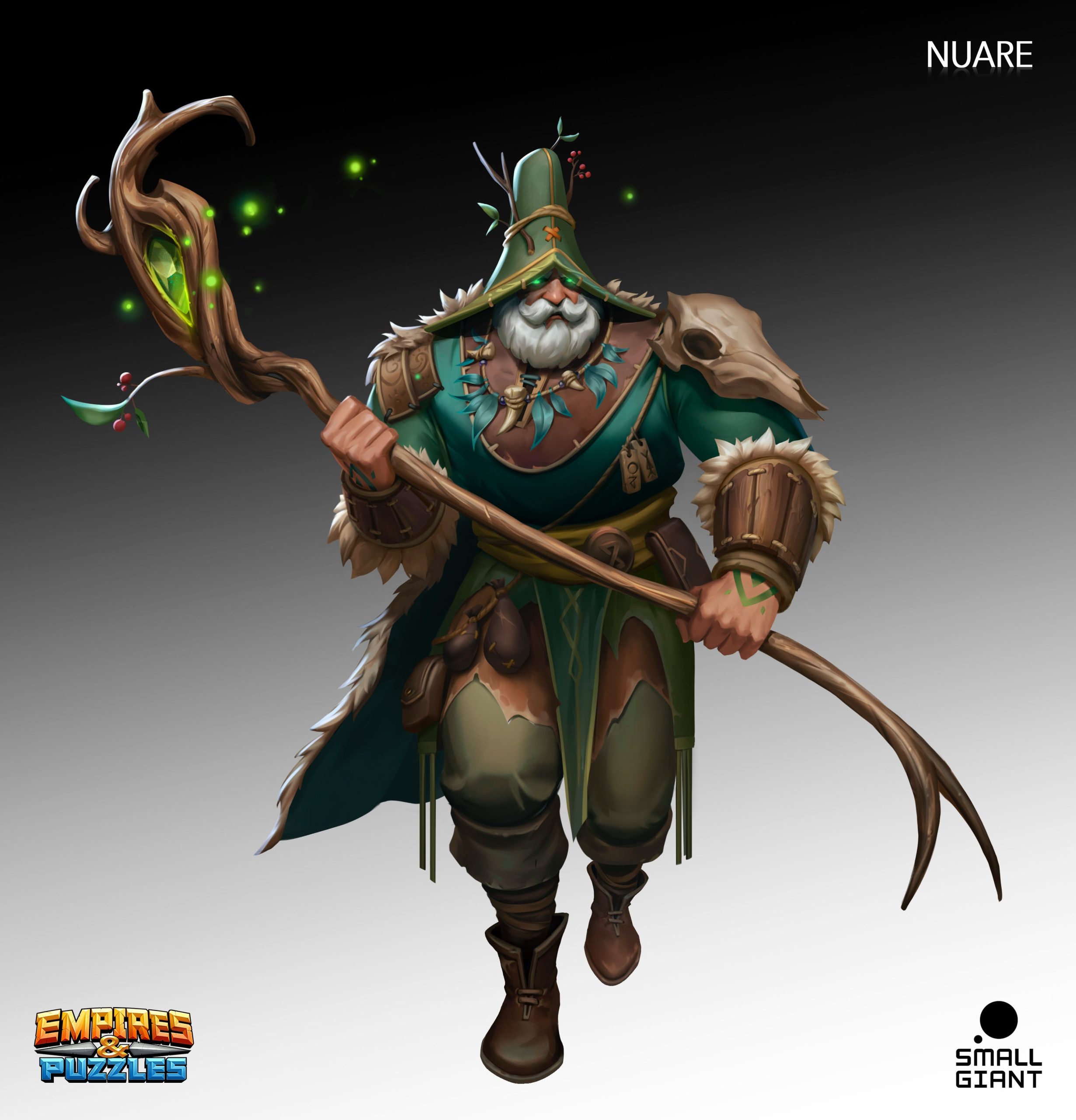 Empires & Puzzles: Druid male final logo