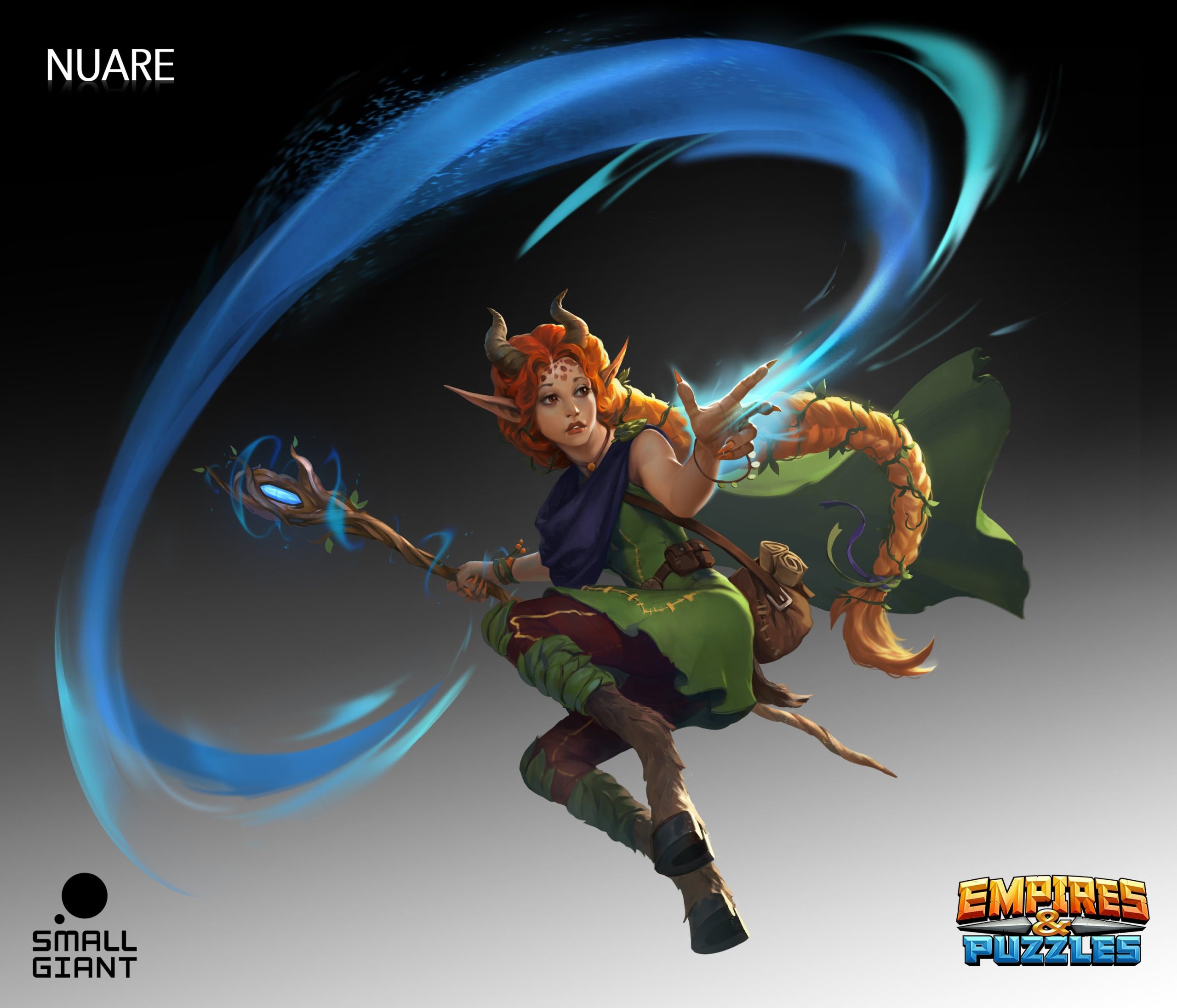 Empires & Puzzles: Satyr final logo