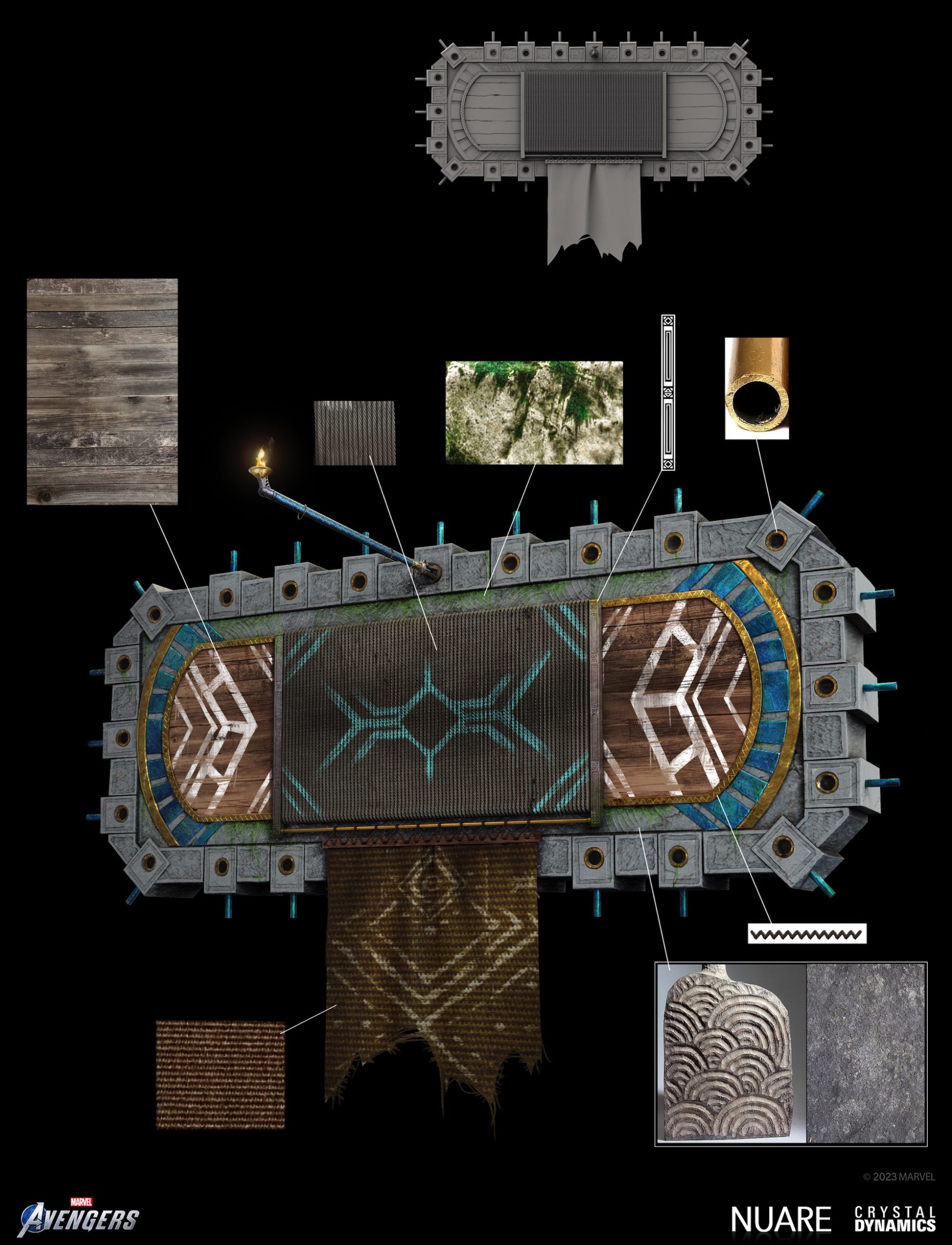 Marvel's Avengers: Ancient Traversal WallRun Mats 2000x2613