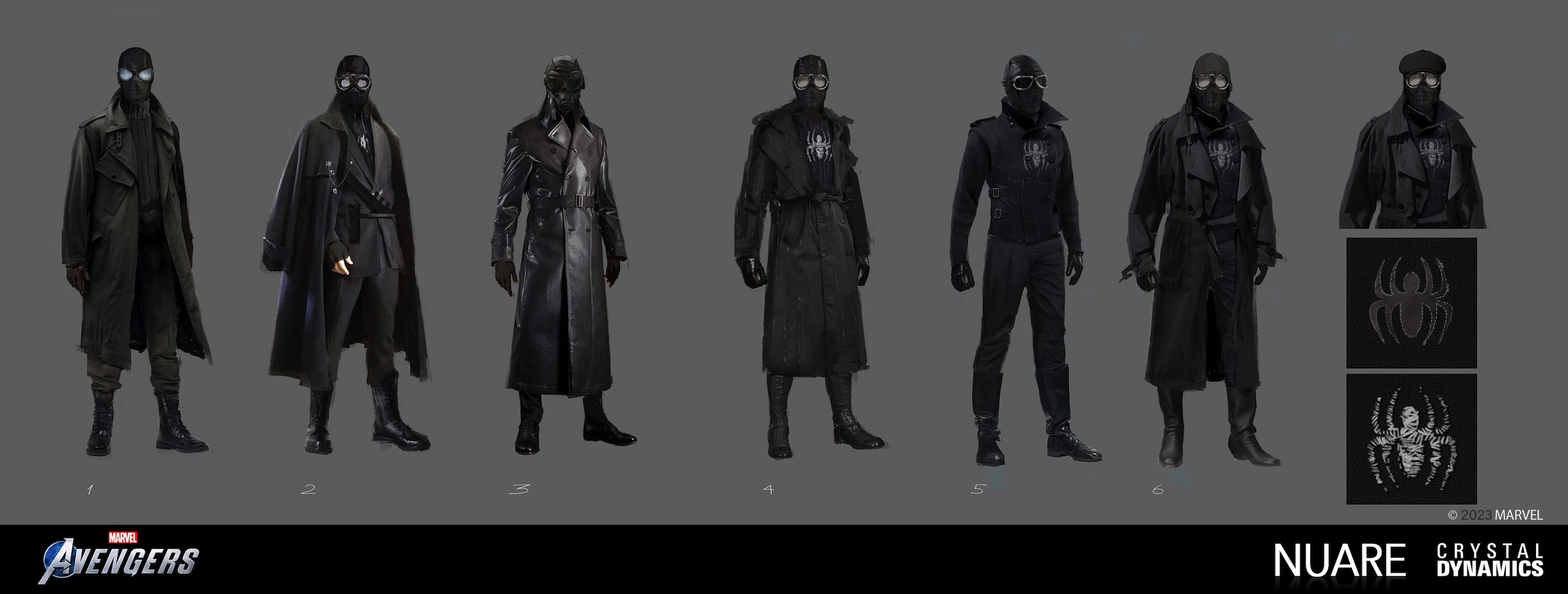 Marvel's Avengers: SManNoir sketches 2500x948