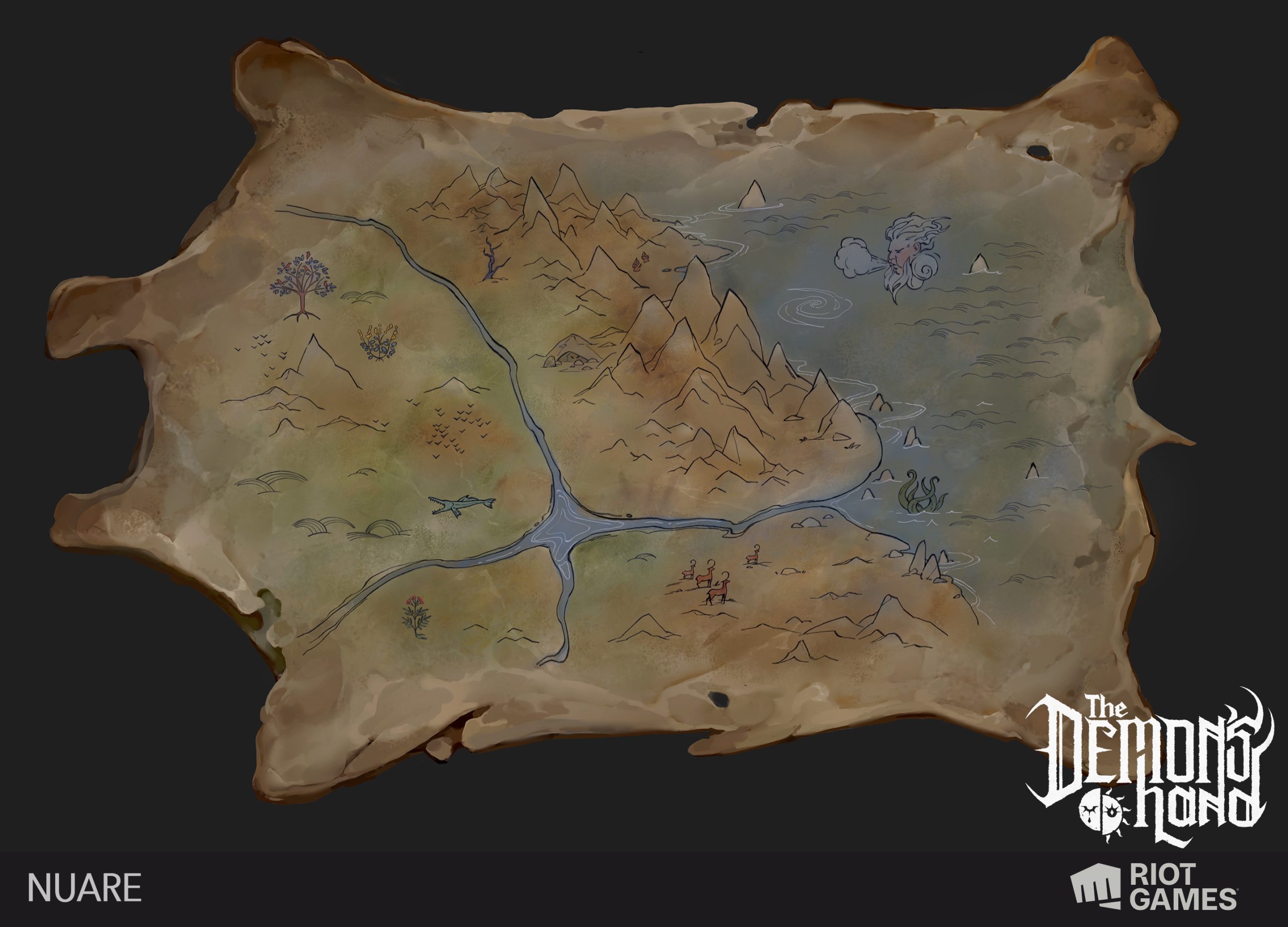 League of Legends — Demon's Hand: nuare map tattoo rabbit v4